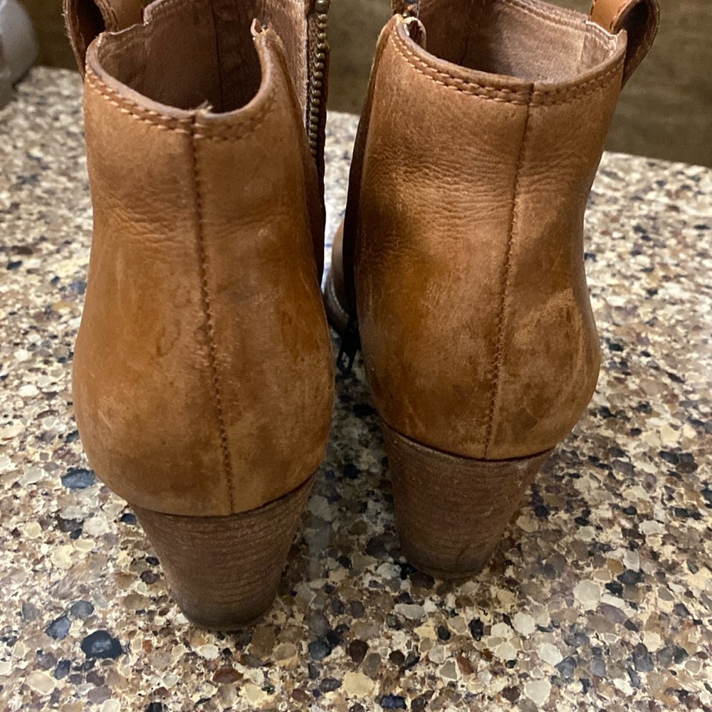 Madewell Billy Boot Size 8 Leather English Saddle Ankle F5044 - Picture 3 of 14
